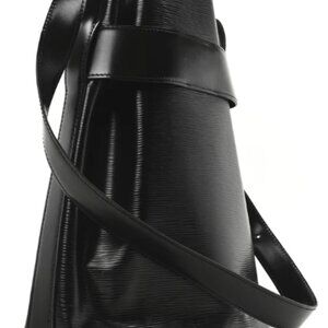 Louis Vuitton Black Bucket bag Epi Sac D'Epaule